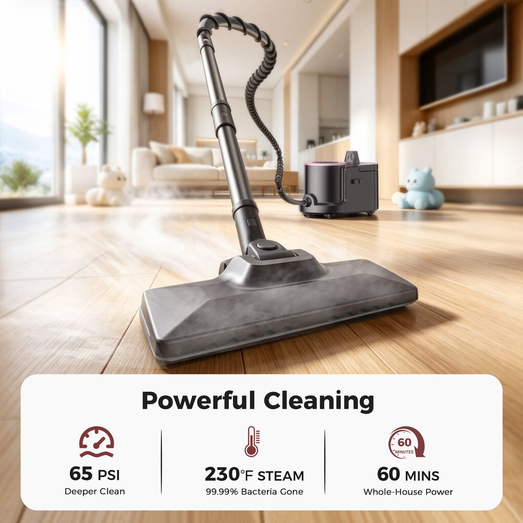 GOOVI Steam Cleaner Handheld Steamer Steam Mop Canister Steamer Cleaner for Home