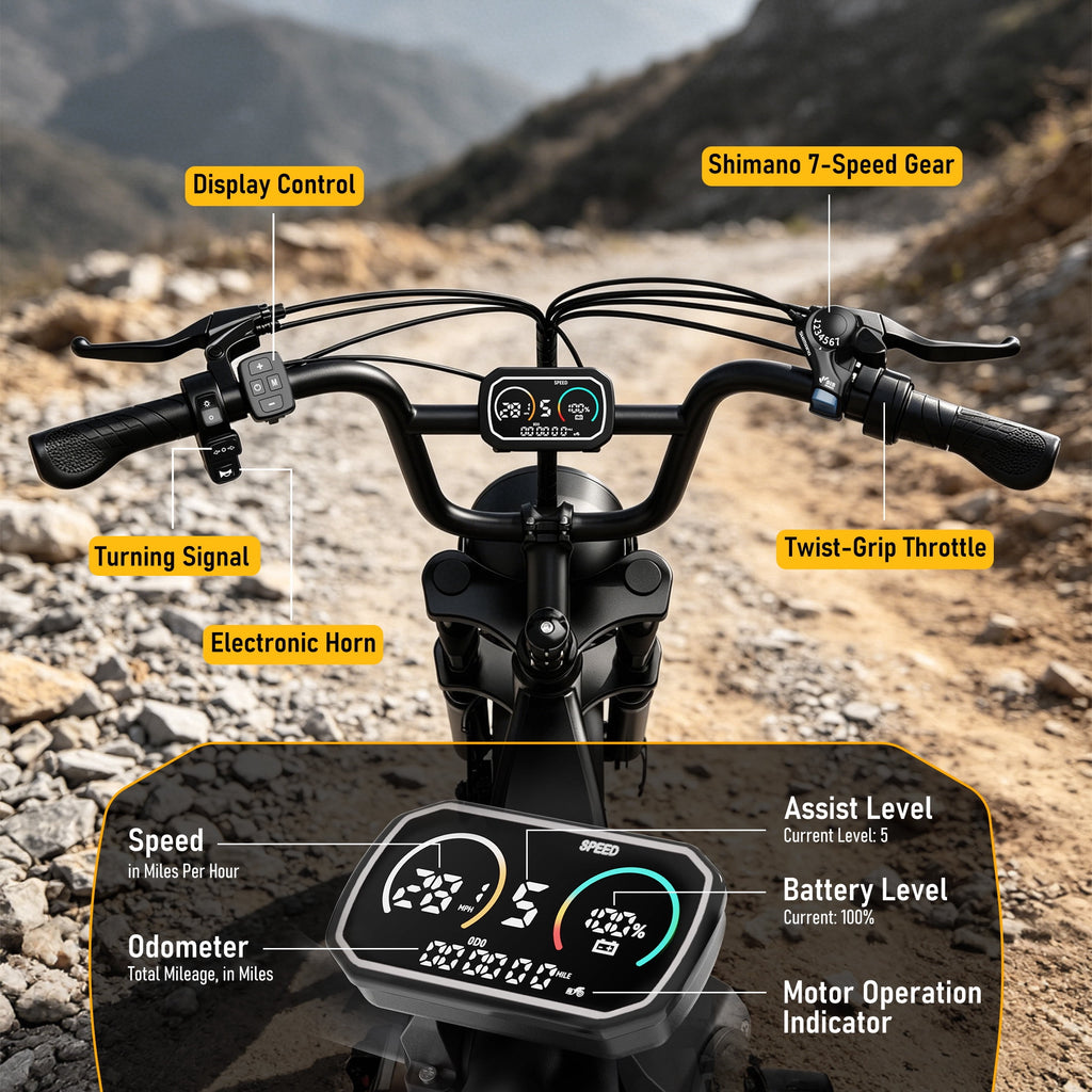 AMYET G60 Electric Bike for Adults, 750W Motor, 20 MPH, 48V 20Ah 960Wh Battery, 20" x 4" Fat Tires, Full Suspension, UL 2849