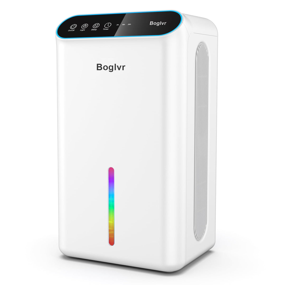 Dehumidifier for Home, 98oz Small Quiet Dehumidifier with Drain Hose for Basement Bedroom Bathroom