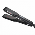 Professional Hair Straightener and Flat Iron, 230°C Adjustable Temp LED Display, Fast Heating Ceramic Tourmaline Ionic Flat Iron for Sleek Straight Hair and Styling, Ergonomic Anti-Scald Design, Black