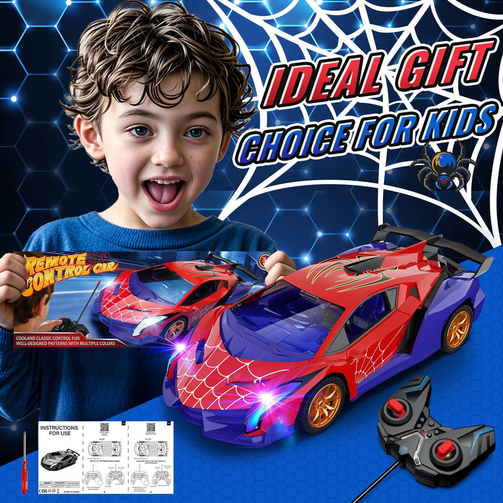 Aogsiyt Remote Control Car for Kids with LED Lights, 1:18 Drift RC Cars Toy, Brithday Gift for Boys Girls Ages 3-12
