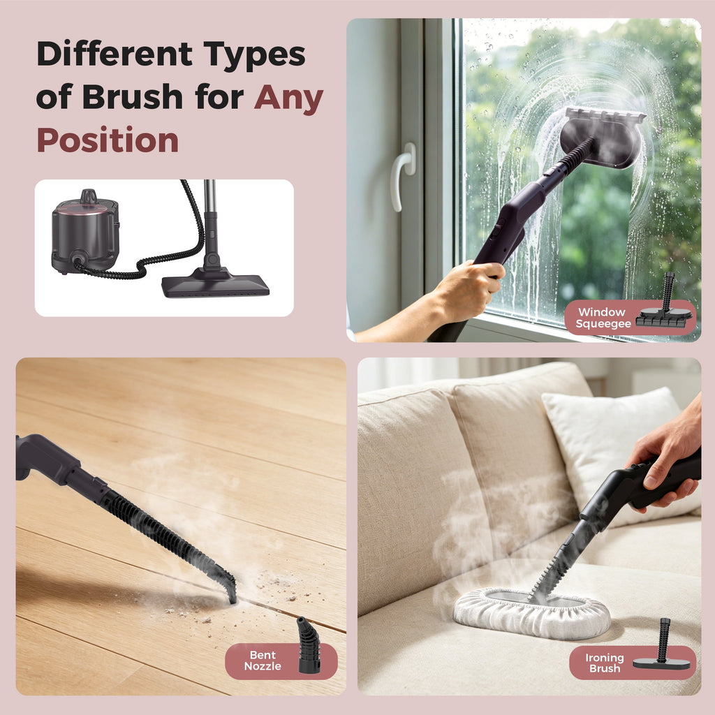 GOOVI Steam Cleaner Handheld Steamer Steam Mop Canister Steamer Cleaner for Home