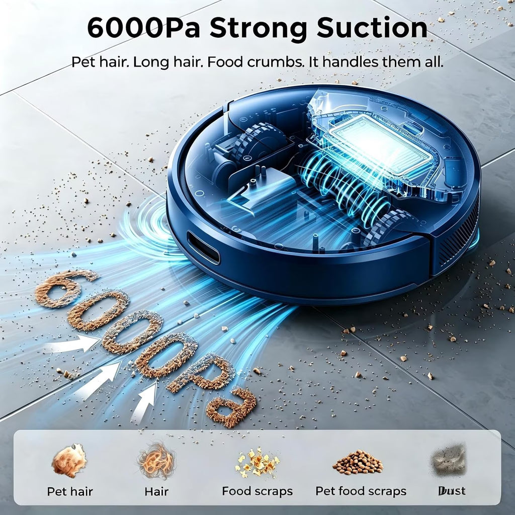 Robot Vacuum Cleaner, Robot Vacuum and Mop Combo with WIFI / Alexa for Pet Hair and Hard Floor
