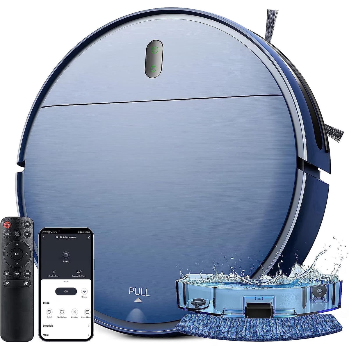 Robot Vacuum Cleaner, Robot Vacuum and Mop Combo with WIFI/Alexa for Pet Hair and Hard Floor