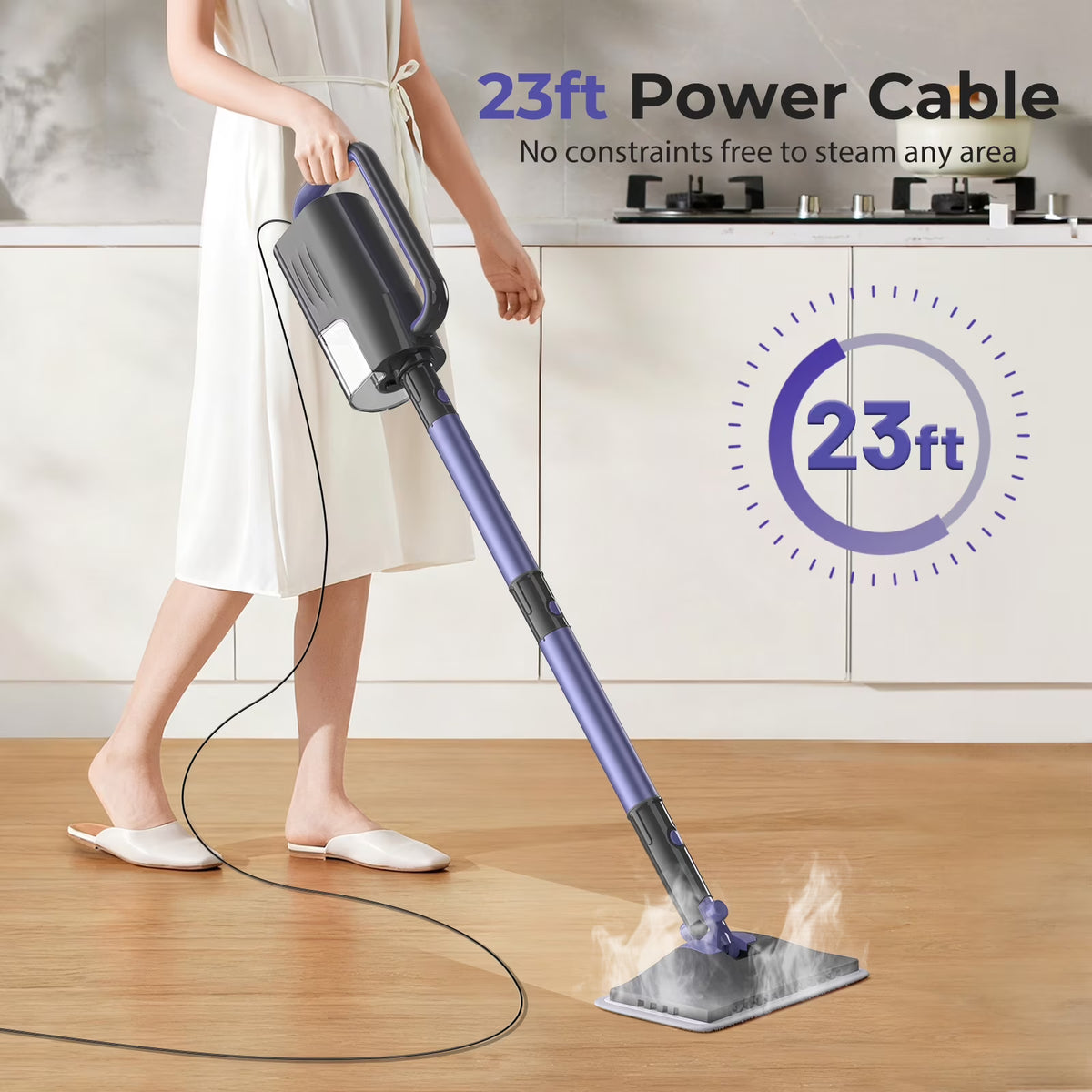 Steam Mop Cleaner Detachable Steam Mops for Hard Floor