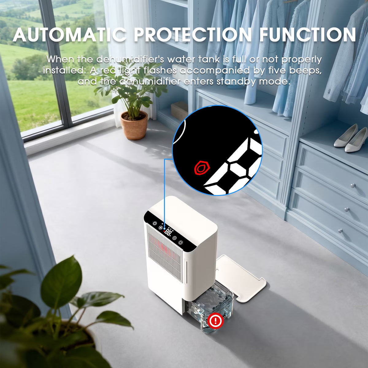 Dehumidifier for Home Auto Shut Off Small Dehumidifiers